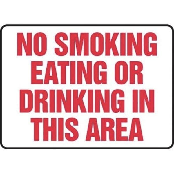 Accuform Adhesive Poly, 10 in x 14 in, Adhesive MSMK967VS - main